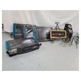 Single tempered glass shelves, office organization