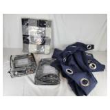 Black out curtains, curtains, throw