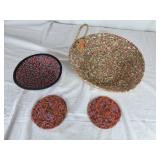 Fabric wrapped bowls & coasters