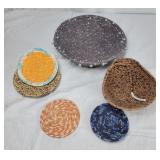 Fabric wrapped bowls & coasters