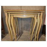 Nesting Tables 3 Painted Floral Design