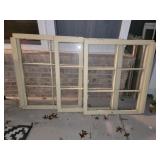 THREE 6 pane Wood Windows 29" x 34"