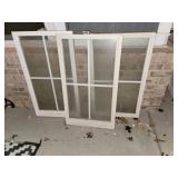 THREE Wood Double Hung 32" x 18" x 4"