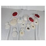 Wrapped cord Christmas ornaments