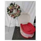Wreath & 2 storage cases