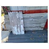 Two white painted Barn Doors Large & Small