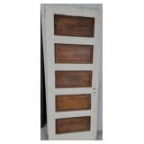 Five panel solid wood door 77x30