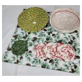 Fabric wrapped bowls & coasters