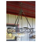 Wrought iron Candle Chandelier & tea light holder