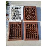 Cast Iron Floor Register Grates FOUR 11 x14