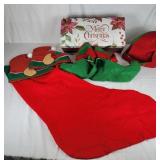 Merry Christmas box , stocking,  elf shoes & hats