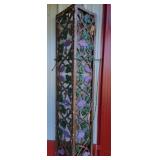 TWO Matching Corner Wrought Iron Post Grape Motif