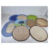 9 Hand wrapped placemats by Lisa