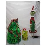 Grinchmas LG Yard Stake, Tree, Bucket and Bag