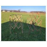 Two Wood Drying Rakes Clothes or Herbs