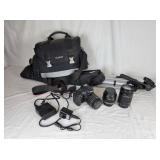 Photography studio Canon EOS Rebel T2i camera