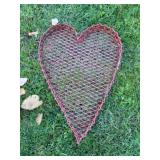 Repurposed Conveyor Chain and Diamond to Red Heart