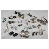 Sterling Earrings All Matching Pairs  110.18 GRAMS