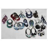 Sterling Earrings & Semi Precious Stones