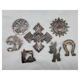 7 Sterling Pins / Pendants Taxco 66.55 GRAMS