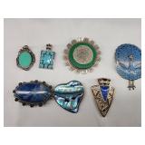 Sterling Pins / Pendants 69.69 GRAMS