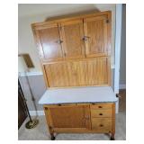 Oak Hoosier Cabinet COMPLETE SUPER NICE