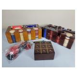 Poker Chips, Checkers, Cards & Dice Key Chain