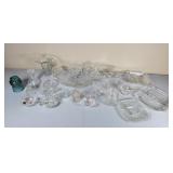 Asst Glassware C/S Candle Holders Inkwell Relish