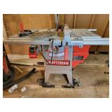 Craftsman 10' Table Saw on Wheels some extra blade