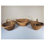 Three Wicker Baskets