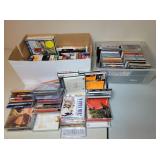 LG Collection of Music CD's Movie DVD's VHS Movies
