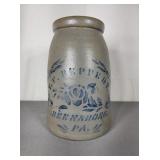 T. F. Reppert Greensboro PA Wax Seal Crock jar