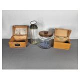 Oak Recipe Boxes, Horlicks Jar, Milk Shake Mixer