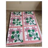 Carolina Rose Quilt Tuip 144x88 Machined