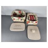 Asst Longaberger Baskets Rolodex Recipe Box signed