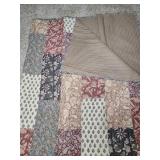 Bed Spread & Asst Pillows & Throws 102" x 88"