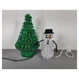 Paperclip Tree 11" and Snowman 7.5"