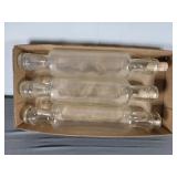 Three Vintage Glass Rolling Pins