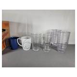 Cups: Irish Cream, Water, Corelle Coffee Mugs