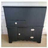 Sm Black Sugar Chest Top Opens & Doors Under