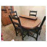 Dining Room Table & 4 Ladderback Chairs