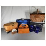 P&G Items: Basket Cooler Coasters, Cups Suitcase