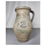 Colonial Stoneware #2 Pitcher Stumbridge MA 9"H