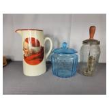 Hall Pitcher Blue Dep Cookie Jar - Hollywood Mixer