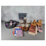 Advent wreaths, books, & candles