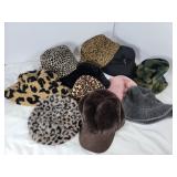 Bucket Hats Leopard Print Camo Solids