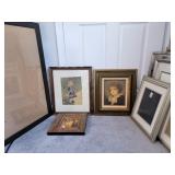Vintage Prints & Empty Frames LG is 33 x 23