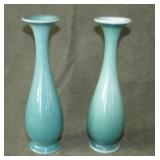 1954 Pair of Rookwood Pottery 2545F bud vases