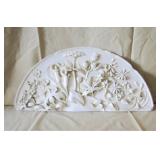 Hen-Feathers composition wall plaque