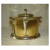 Oval Brass Box w Hinged Lid